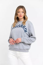 Gray Cotton Women Sweatshirt Trussardi
