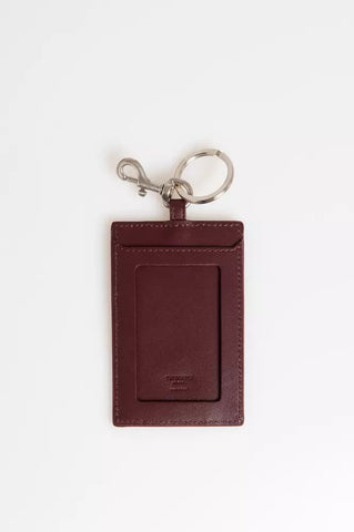 Brown Leather Men Badge Holder Trussardi