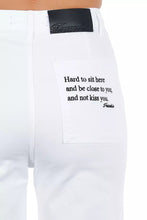 White Cotton Women Cropped Trouser Frankie Morello