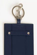 Blue Leather Men Badge Holder Trussardi