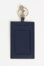 Blue Leather Men Badge Holder Trussardi