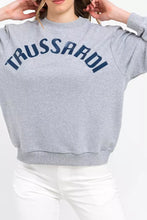 Gray Cotton Women Sweatshirt Trussardi