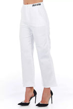 White Cotton Women Cropped Trouser Frankie Morello