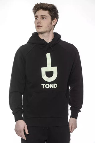 Black Cotton Men Sweatshirt Tond