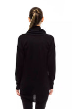 Black Wool Women Sweater Montana Blu
