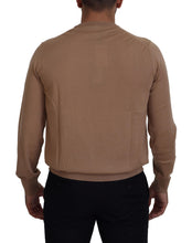Beige Cashmere Crown Logo Pullover Sweater Dolce & Gabbana