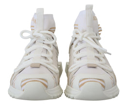 White Beige Sorrento Sneakers Shoes Dolce & Gabbana