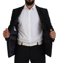 Black MARTINI Slim Fit Jacket Blazer Dolce & Gabbana
