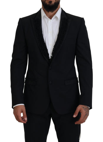 Black MARTINI Slim Fit Jacket Blazer Dolce & Gabbana