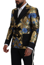 Gold Lurex Double Breasted Jacket Blazer Dolce & Gabbana