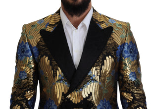 Gold Lurex Double Breasted Jacket Blazer Dolce & Gabbana