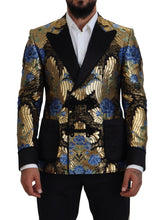 Gold Lurex Double Breasted Jacket Blazer Dolce & Gabbana
