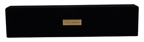 Black Velvet Logo Plaque Storage Bracelet Jewelry Box Dolce & Gabbana