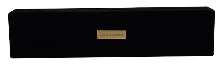 Black Velvet Logo Plaque Storage Bracelet Jewelry Box Dolce & Gabbana