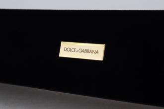 Black Velvet Logo Plaque Storage Bracelet Jewelry Box Dolce & Gabbana
