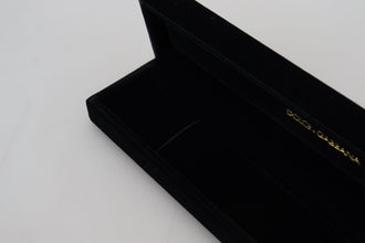 Black Velvet Logo Plaque Storage Bracelet Jewelry Box Dolce & Gabbana