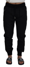 Black Men Casual Jogger Pants Dolce & Gabbana