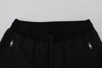 Black Men Casual Jogger Pants Dolce & Gabbana