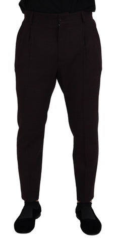 Brown Cotton Chino Men Pants Dolce & Gabbana