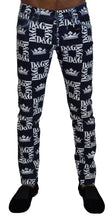 Blue Cotton DG Crown Skinny Denim Jeans Dolce & Gabbana