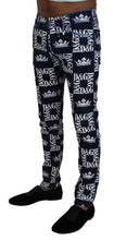 Blue Cotton DG Crown Skinny Denim Jeans Dolce & Gabbana