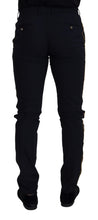 Black Wool Slim Formal Pants Dolce & Gabbana