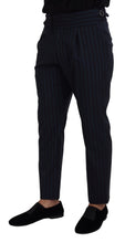 Blue Striped Men Formal Pants Dolce & Gabbana