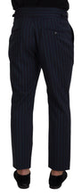 Blue Striped Men Formal Pants Dolce & Gabbana