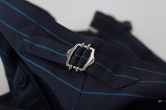 Blue Striped Men Formal Pants Dolce & Gabbana