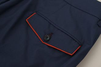Blue Cotton Chino Formal Pants Dolce & Gabbana