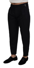 Black Cotton Chino Formal Pants Dolce & Gabbana