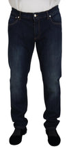 Blue Cotton Straight Fit Casual Denim Jeans Dolce & Gabbana