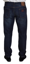Blue Cotton Straight Fit Casual Denim Jeans Dolce & Gabbana