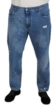 Blue Washed Cotton Casual Denim Jeans Dolce & Gabbana