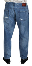 Blue Washed Cotton Casual Denim Jeans Dolce & Gabbana