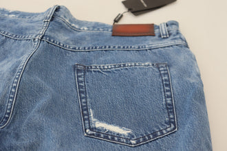 Blue Washed Cotton Casual Denim Jeans Dolce & Gabbana