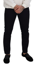 Black Cotton Skinny Casual Denim Jeans Dolce & Gabbana