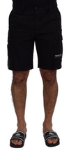 Black Bermuda Cargo Casual Shorts Dolce & Gabbana