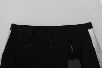 Black Bermuda Cargo Casual Shorts Dolce & Gabbana