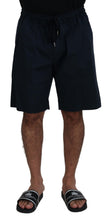 Blue Bermuda Mid Waist Casual Shorts Dolce & Gabbana