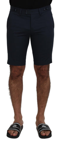 Blue Bermuda Low Waist Men Shorts Dolce & Gabbana