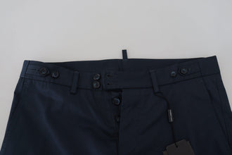 Blue Bermuda Low Waist Men Shorts Dolce & Gabbana