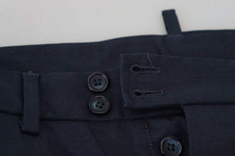 Blue Bermuda Low Waist Men Shorts Dolce & Gabbana