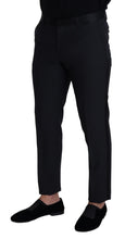 Black Wool Men Formal Pants Dolce & Gabbana