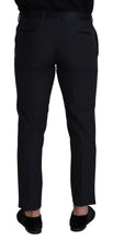 Black Wool Men Formal Pants Dolce & Gabbana