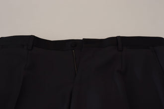 Black Wool Men Formal Pants Dolce & Gabbana