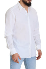 White Cotton Slim Fit Formal Dress GOLD Shirt Dolce & Gabbana