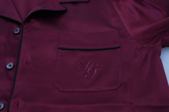 Red Silk Lounge Top Pajama Sleepwear Shirt Dolce & Gabbana