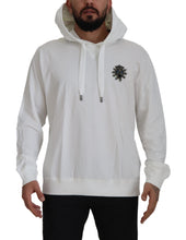 White Cotton Hooded Sweatshirt Sweater Dolce & Gabbana