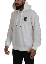 White Cotton Hooded Sweatshirt Sweater Dolce & Gabbana